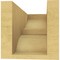 Ekena Millwork 5"W x 10"D x 5"H Wide Ridgewood Rough Cedar Woodgrain TimberThane Corbel, Primed Tan CORUR05X10X05RIDRCPR - alternate 3